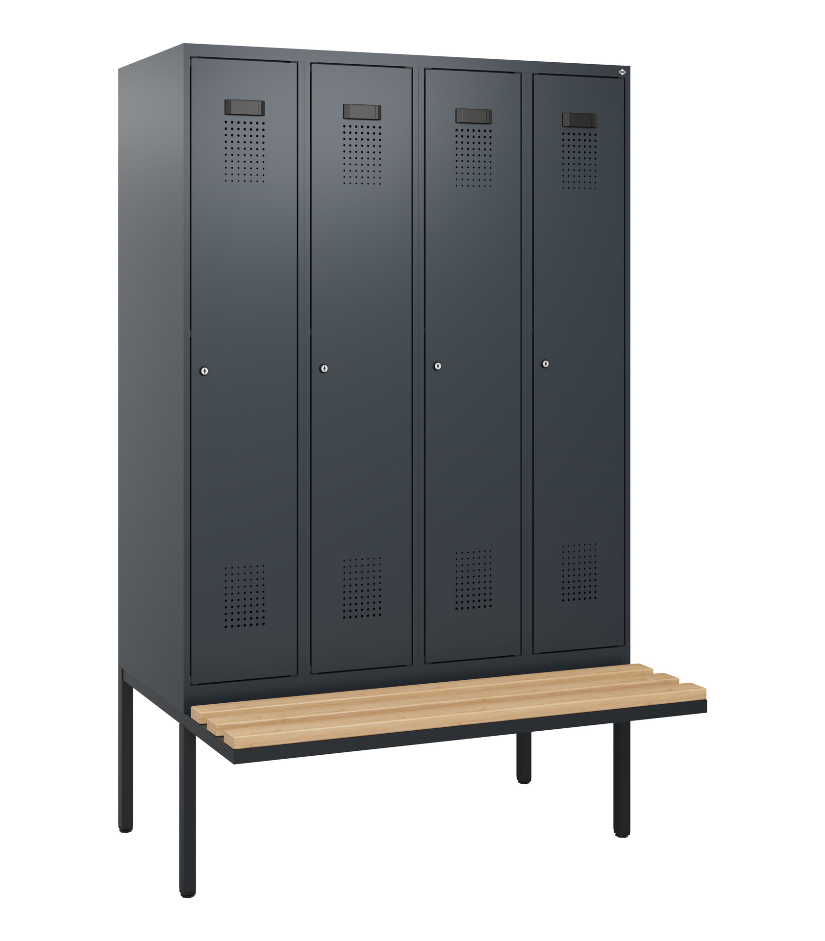 C+P Spind Evolo PLUS, Bank, 4 Abteile, 1950x1200x8