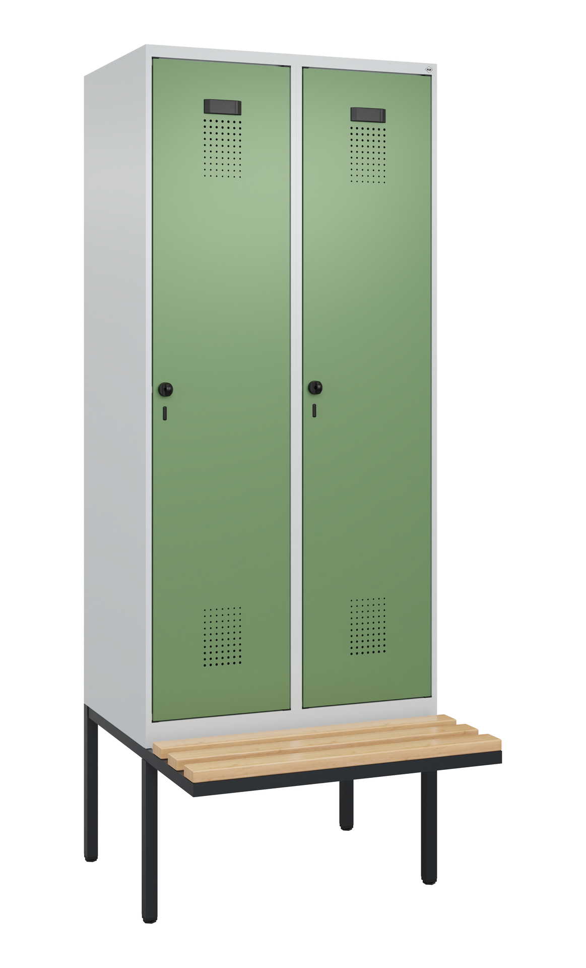 C+P Spind Evolo PLUS, Bank, 2 Abteile, 2120x800x81