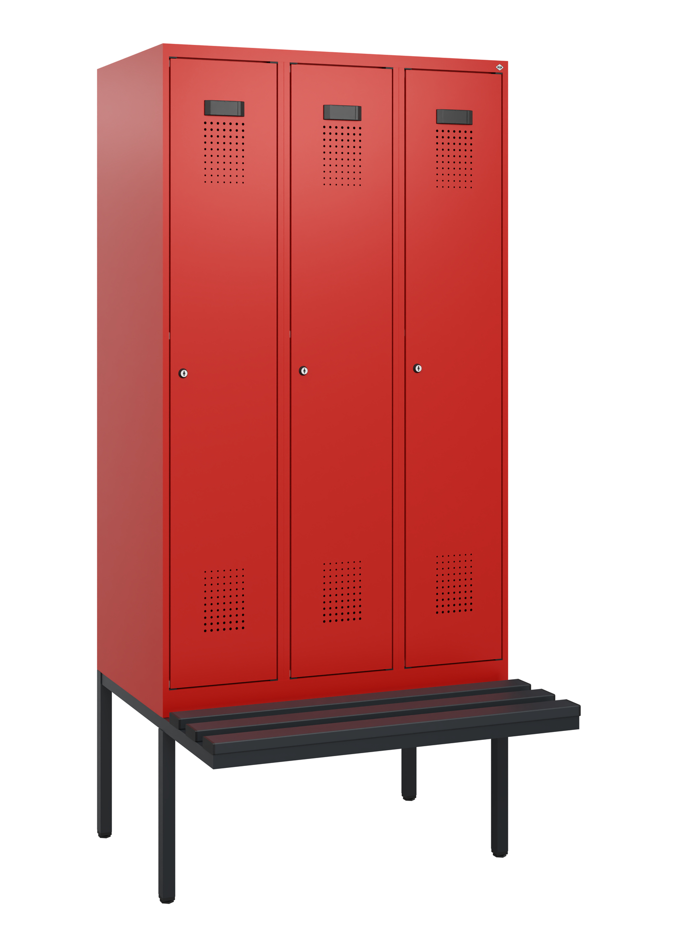C+P Spind Evolo PLUS, Bank, 3 Abteile, 1950x900x81