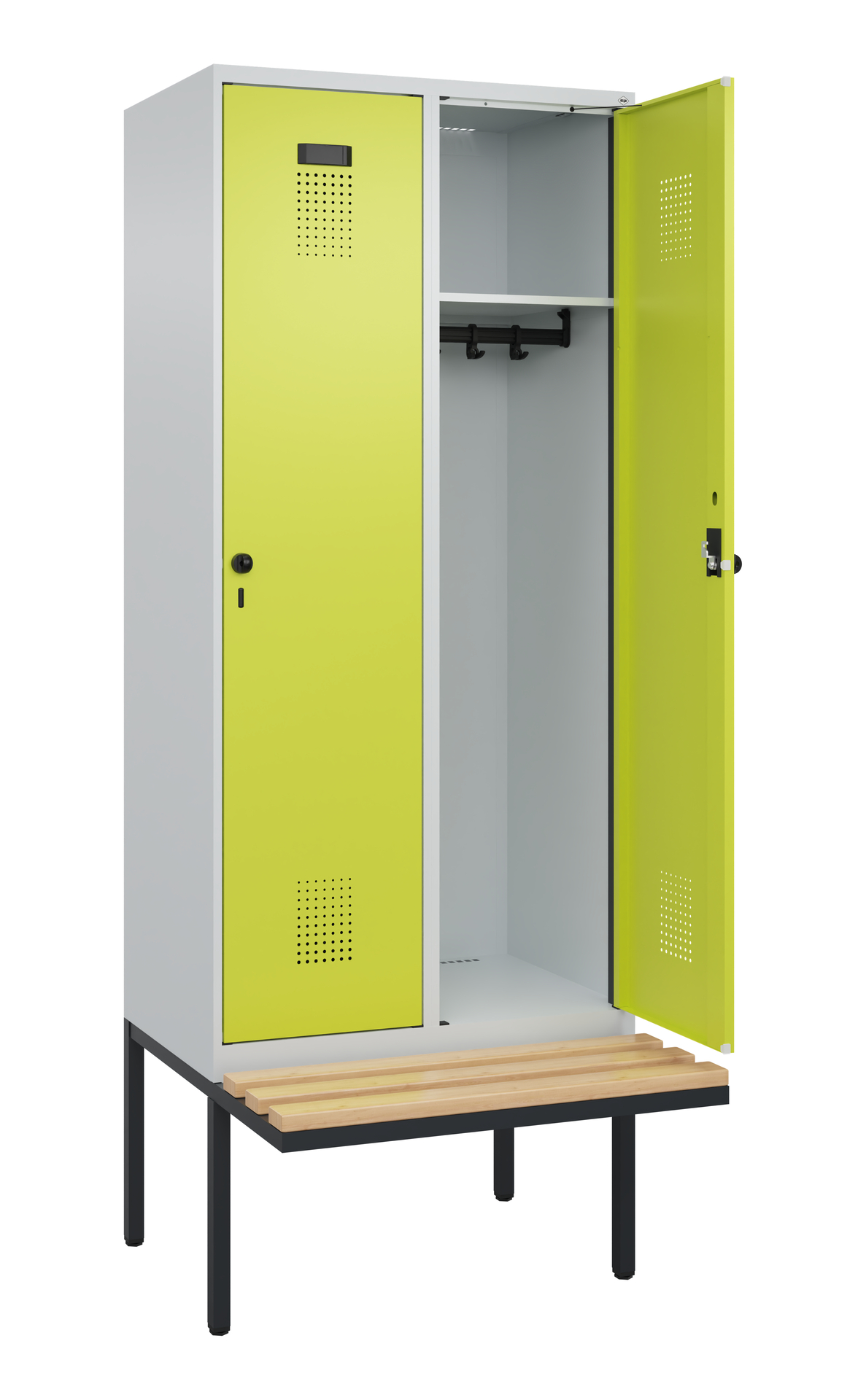C+P Spind Evolo PLUS, Bank, 2 Abteile, 2120x800x81