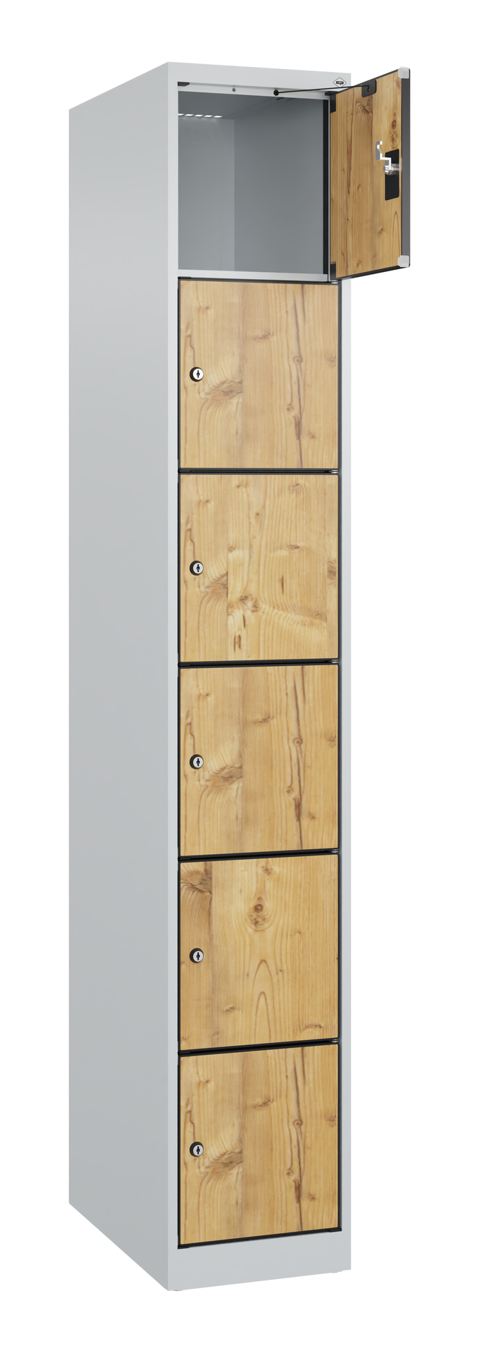 C+P Schlie�fachschrank Evolo PLUS, 6 F�cher, 1850x300x500mm