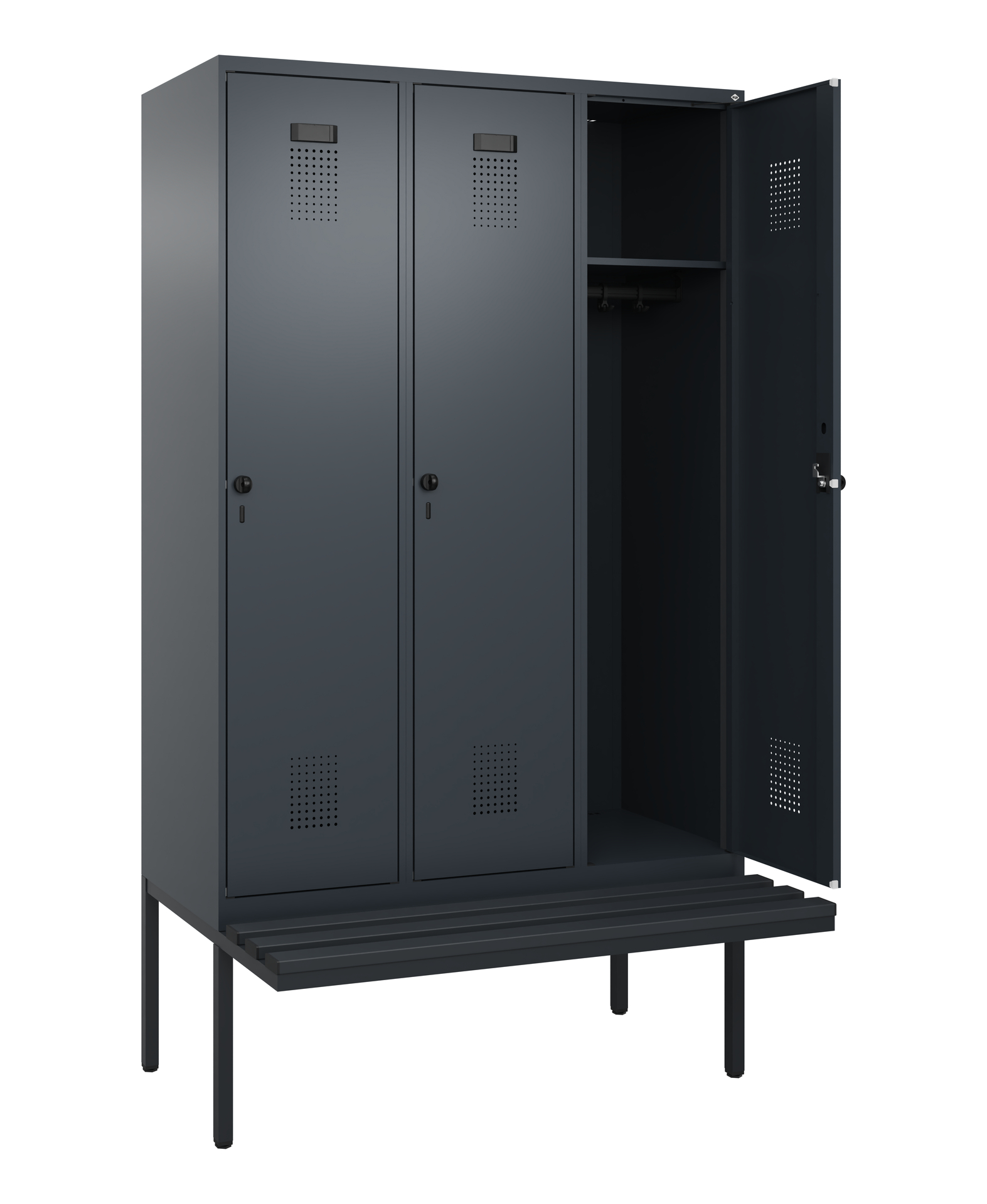 C+P Spind Evolo PLUS, Bank, 3 Abteile, 2120x1200x8
