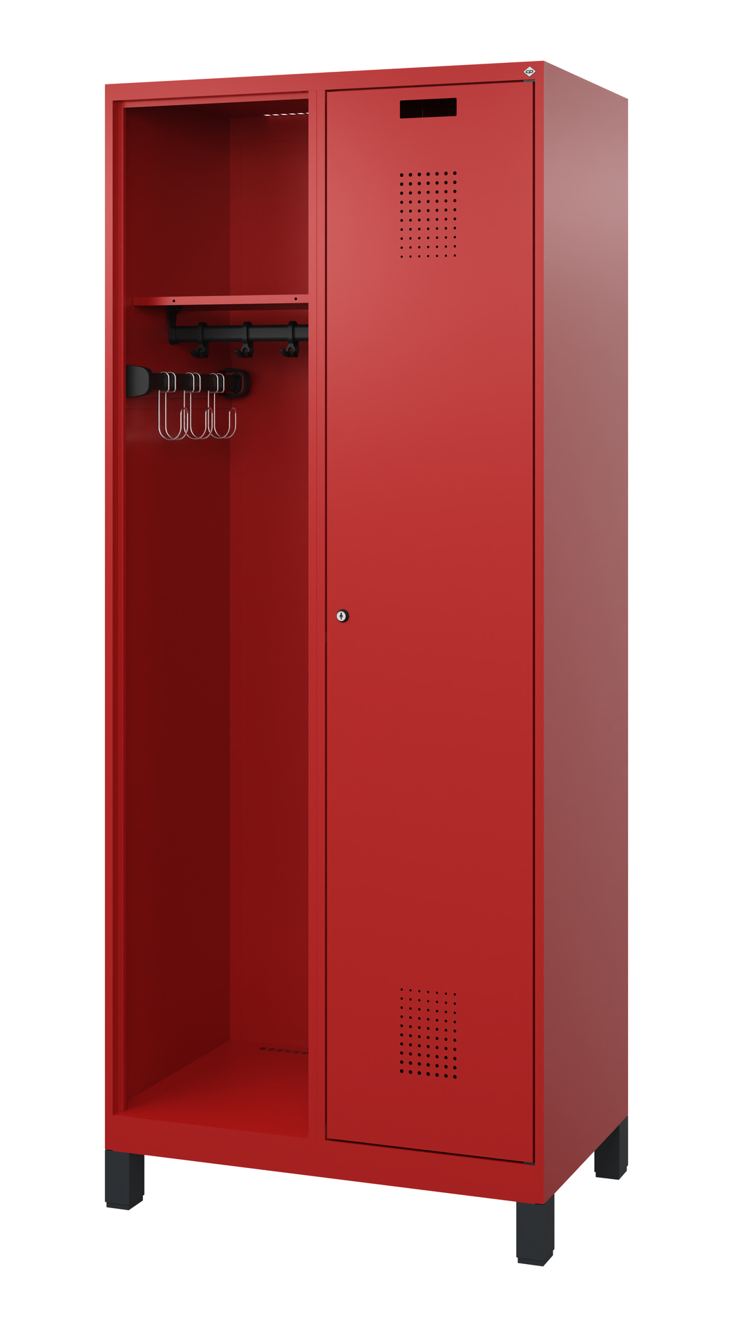 C+P Feuerwehrspind Kombi, 1 Abteil, 1850x800x500mm