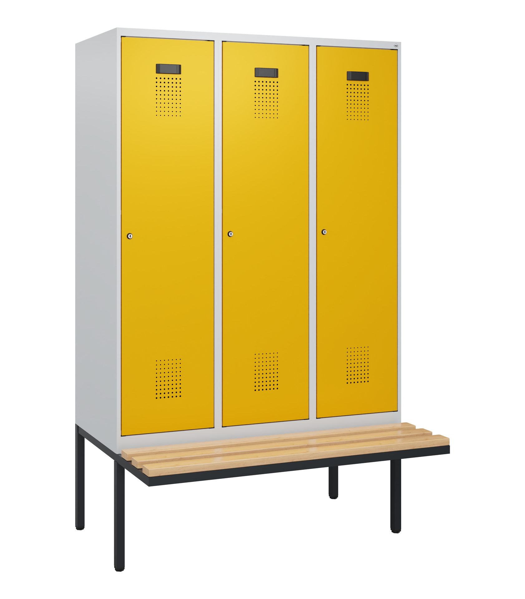 C+P Spind Evolo PLUS, Bank, 3 Abteile, 1950x1200x8