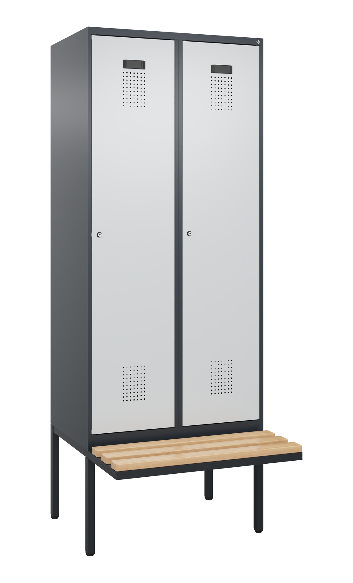 C+P Spind Evolo PLUS, Bank, 2 Abteile, 2120x800x81