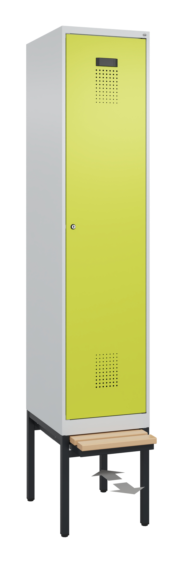 C+P Spind Evolo PLUS, Bank, 1 Abteil, 2120x400x815mm