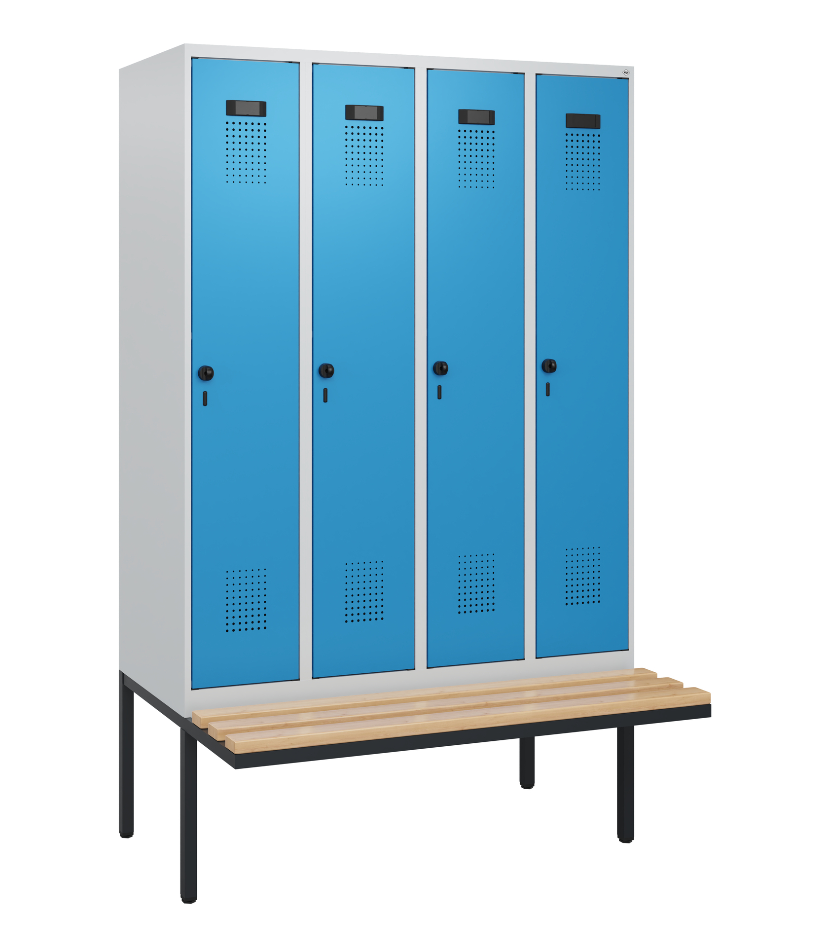 C+P Spind Evolo PLUS, Bank, 4 Abteile, 1950x1200x8