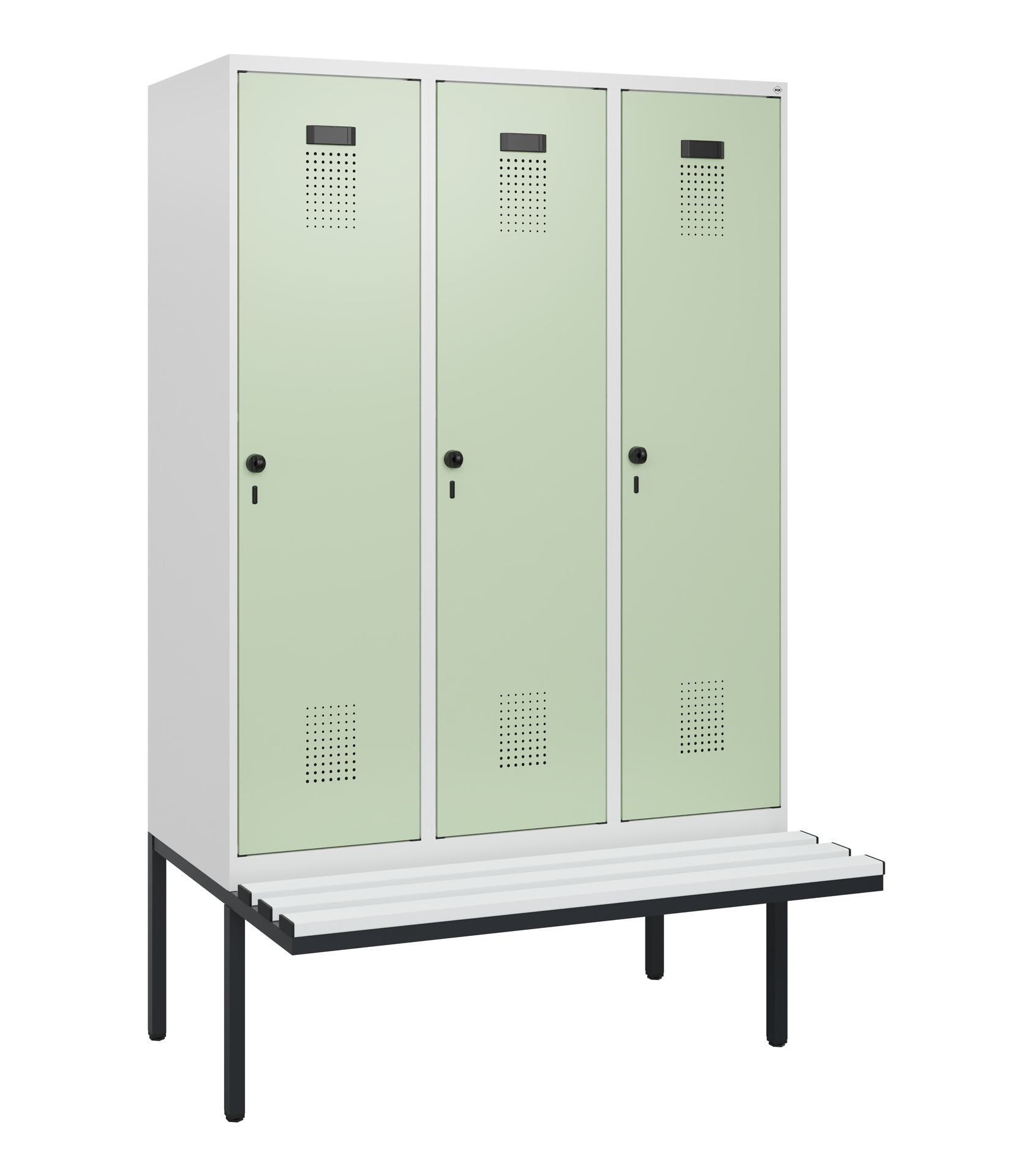 C+P Spind Evolo PLUS, Bank, 3 Abteile, 1950x1200x8