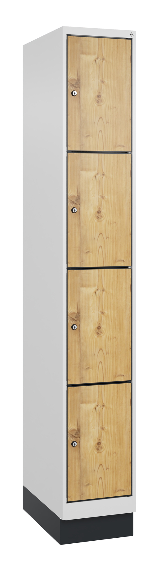 C+P Schlie�fachschrank Evolo PLUS, Sockel, 4 F�cher, 1950x300x500mm