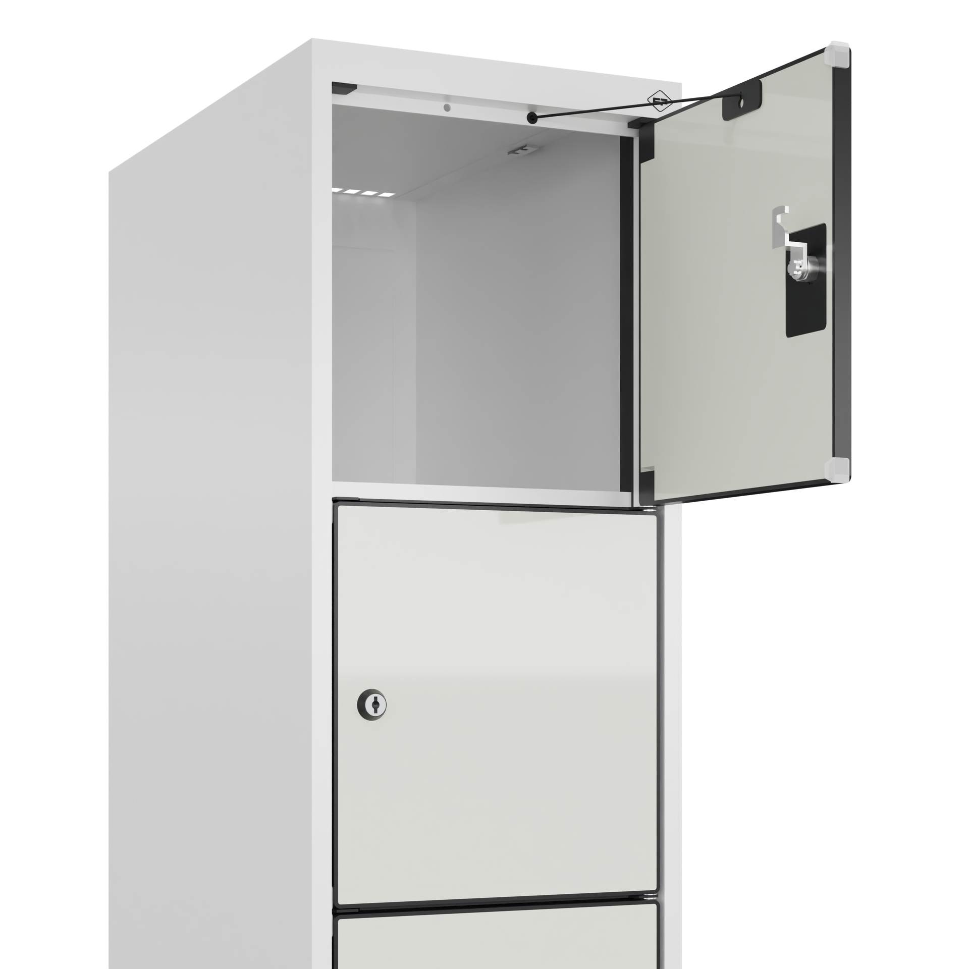 C+P Schlie�fachschrank Evolo PLUS, Sockel, 6 F�cher, 1950x300x500mm