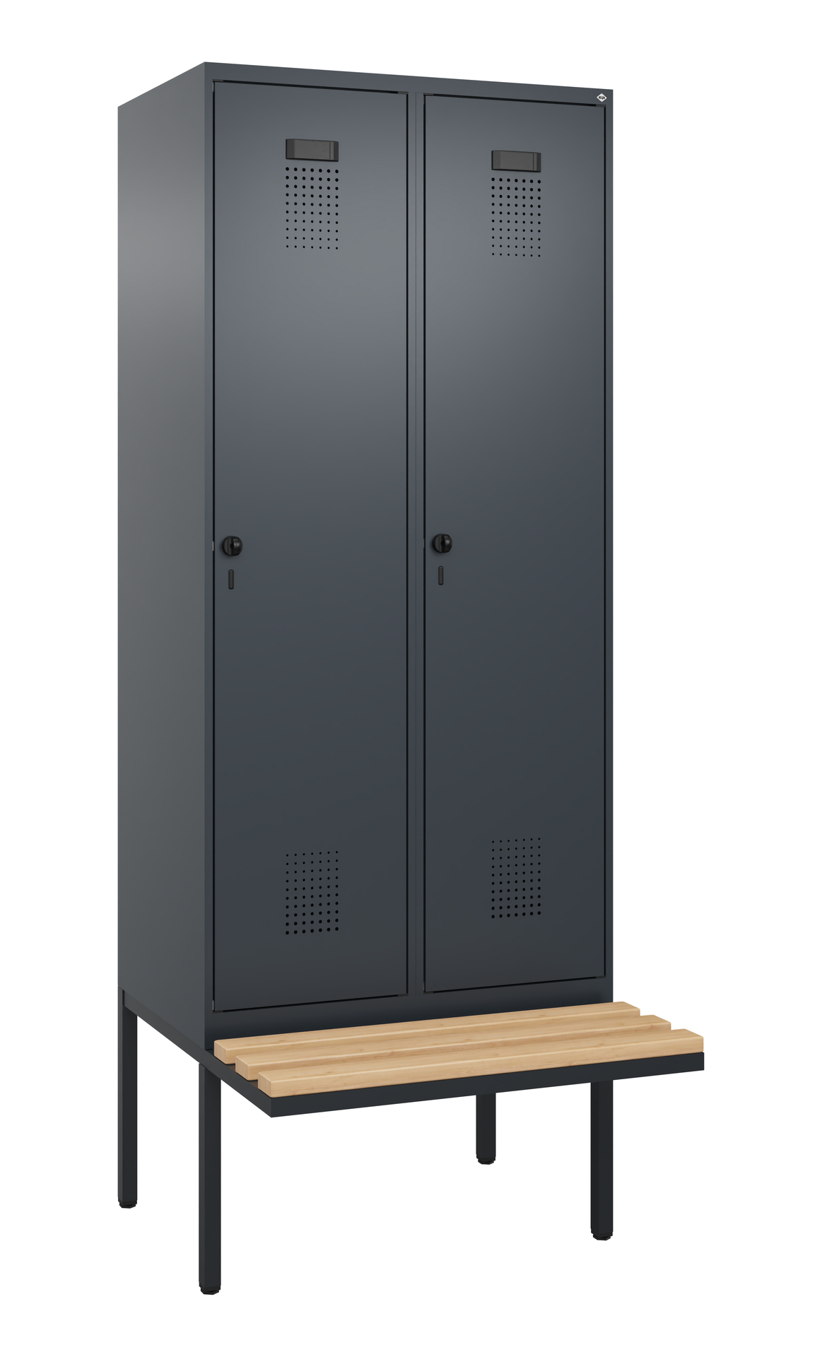 C+P Spind Evolo PLUS, Bank, 2 Abteile, 2120x800x81