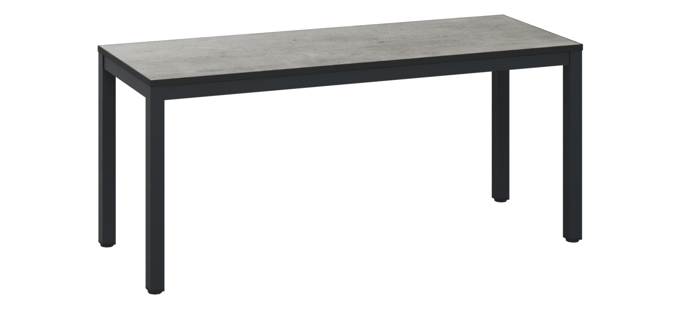 C+P Sitzbank Solid HPL, 438x1000x358mm, 7021/VK427