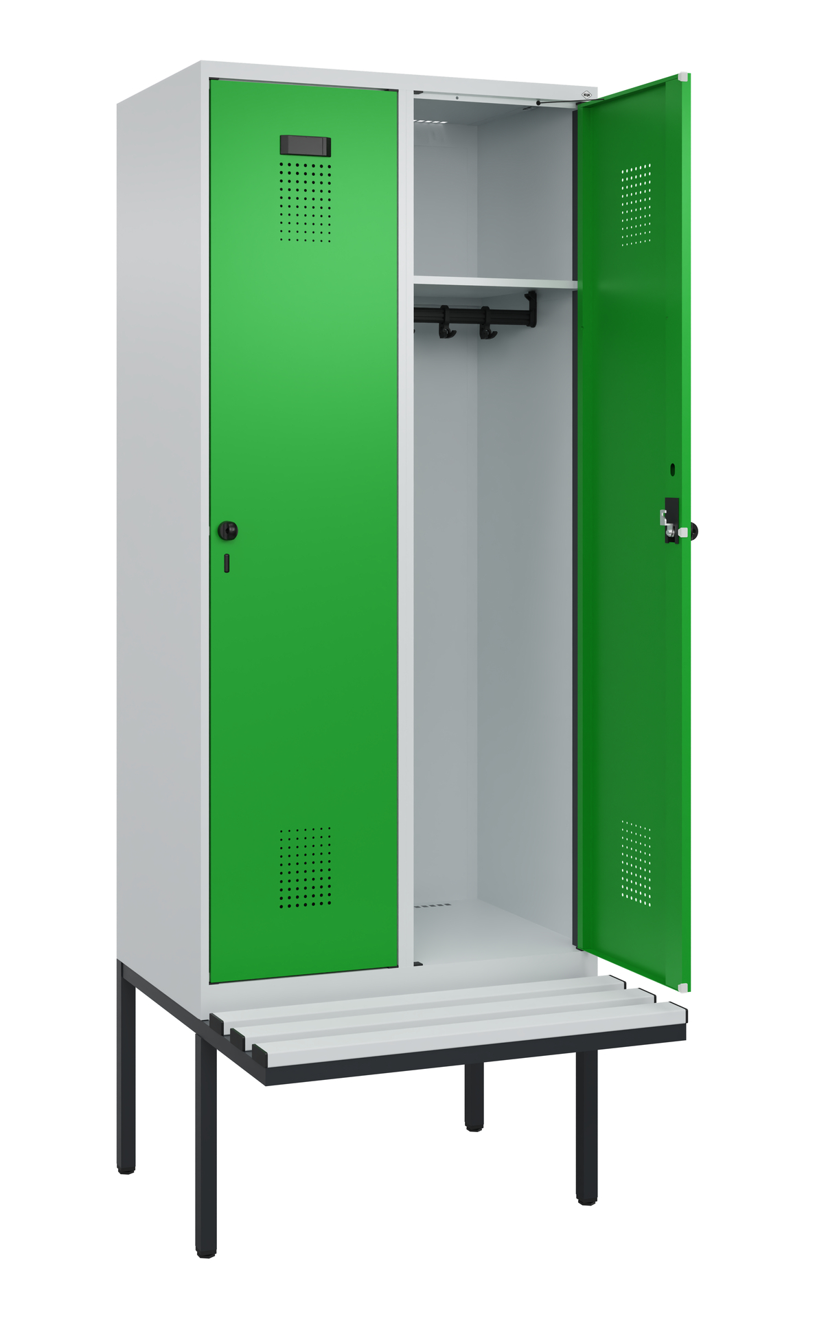 C+P Spind Evolo PLUS, Bank, 2 Abteile, 2120x800x81