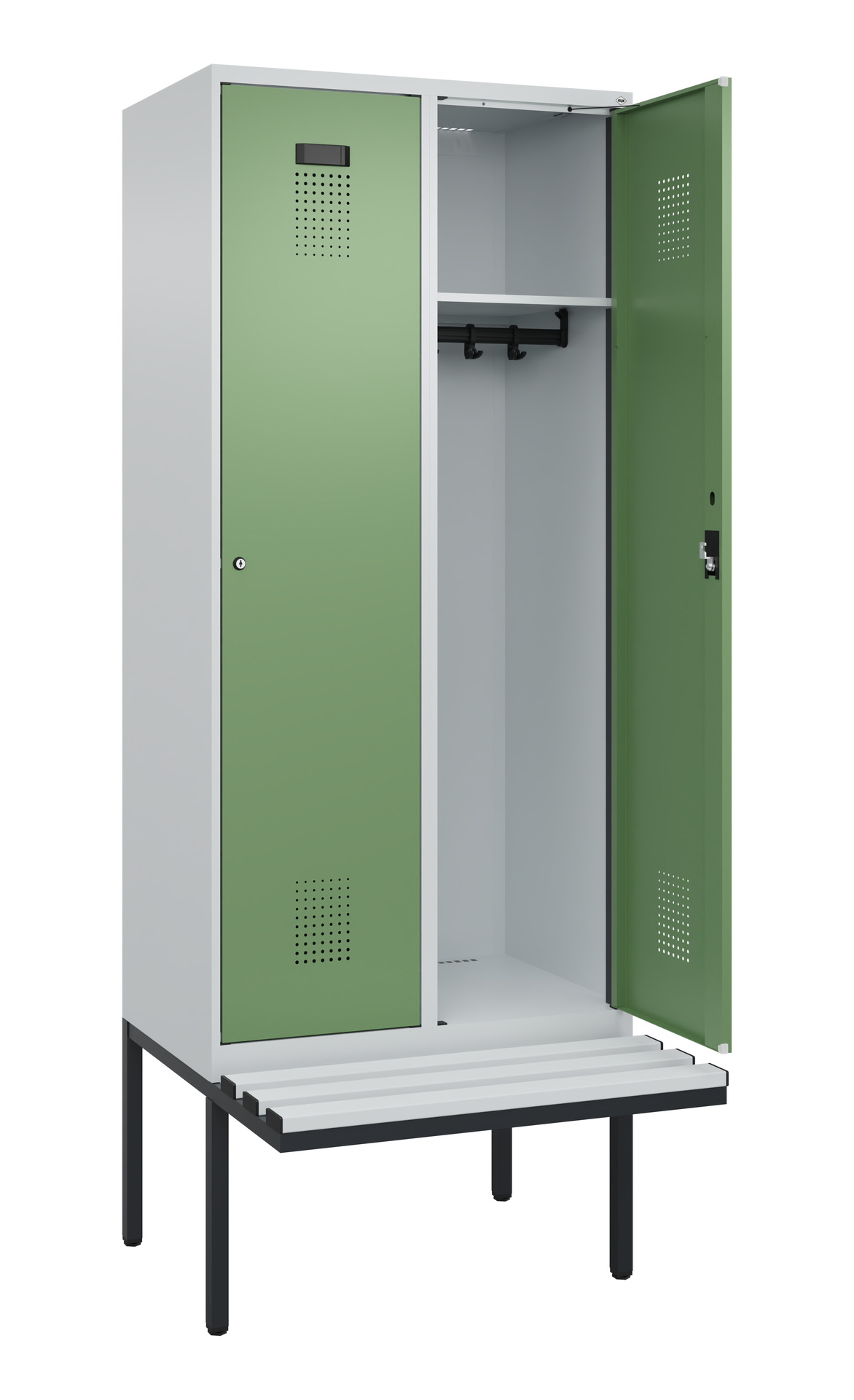 C+P Spind Evolo PLUS, Bank, 2 Abteile, 2120x800x81