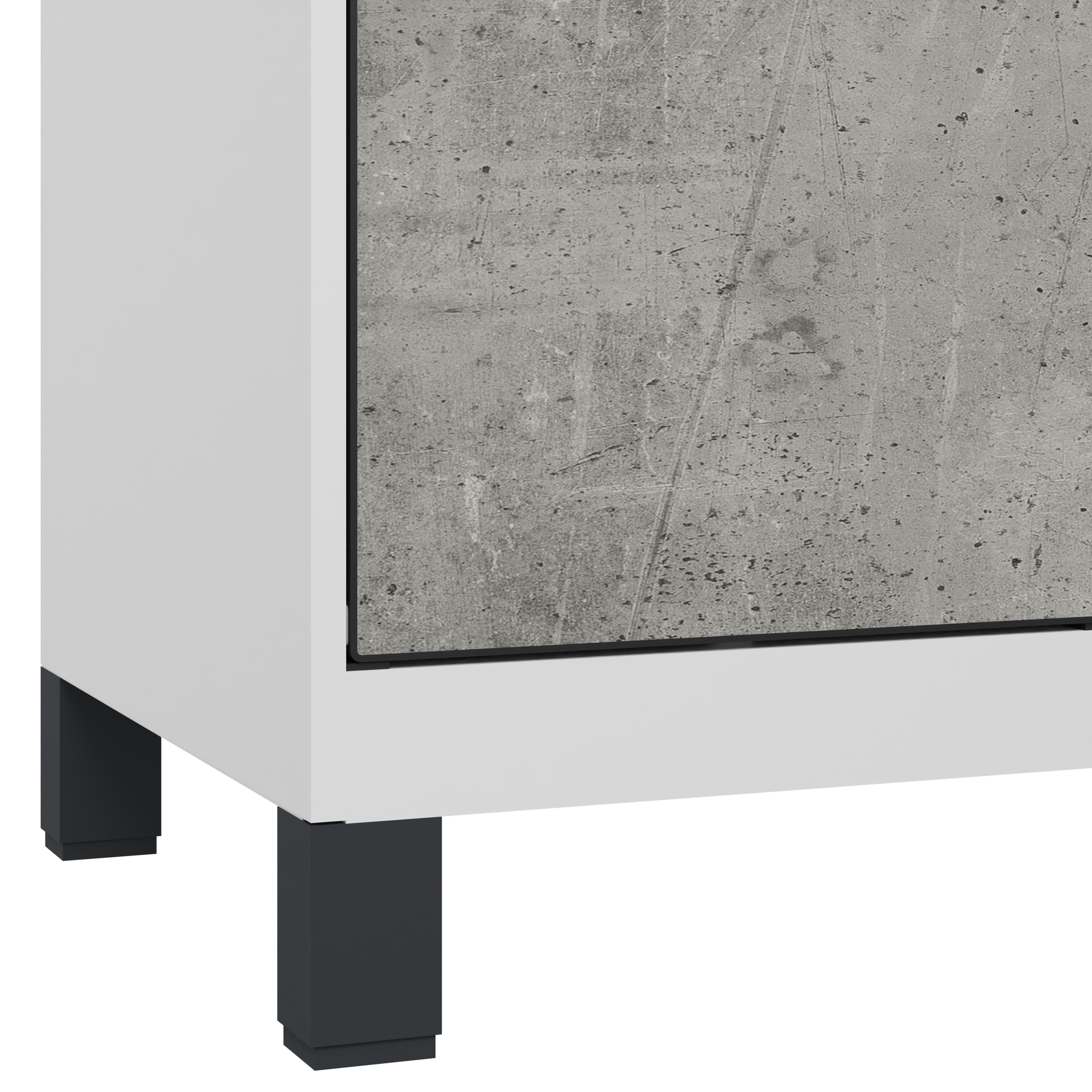 C+P Schlie�fachschrank Evolo PLUS, F��e, 4 F�cher, 1950x400x500mm