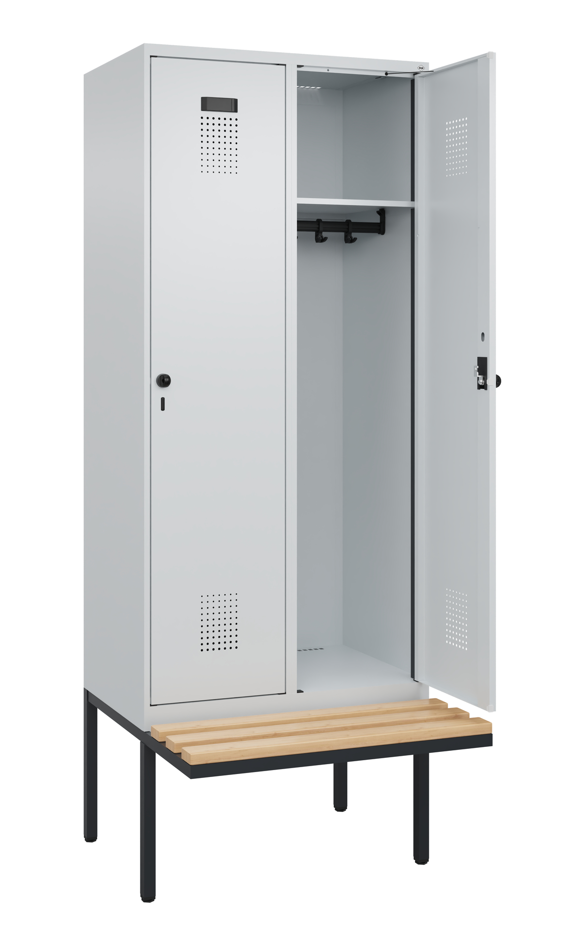 C+P Spind Evolo PLUS, Bank, 2 Abteile, 2120x800x81