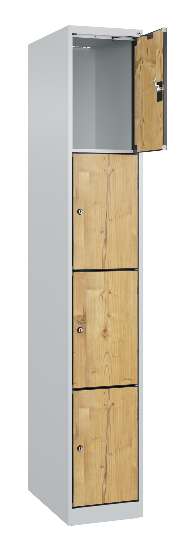 C+P Schlie�fachschrank Evolo PLUS, 4 F�cher, 1850x300x500mm