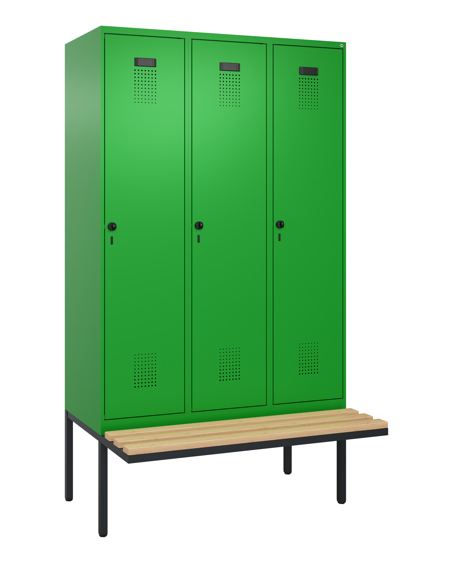 C+P Spind Evolo PLUS, Bank, 3 Abteile, 2120x1200x8