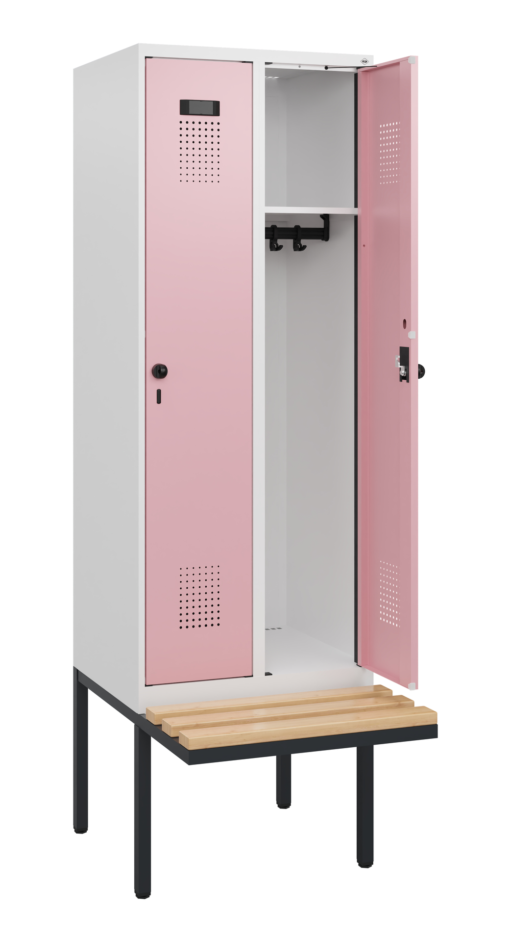 C+P Spind Evolo PLUS, Bank, 2 Abteile, 1950x600x81