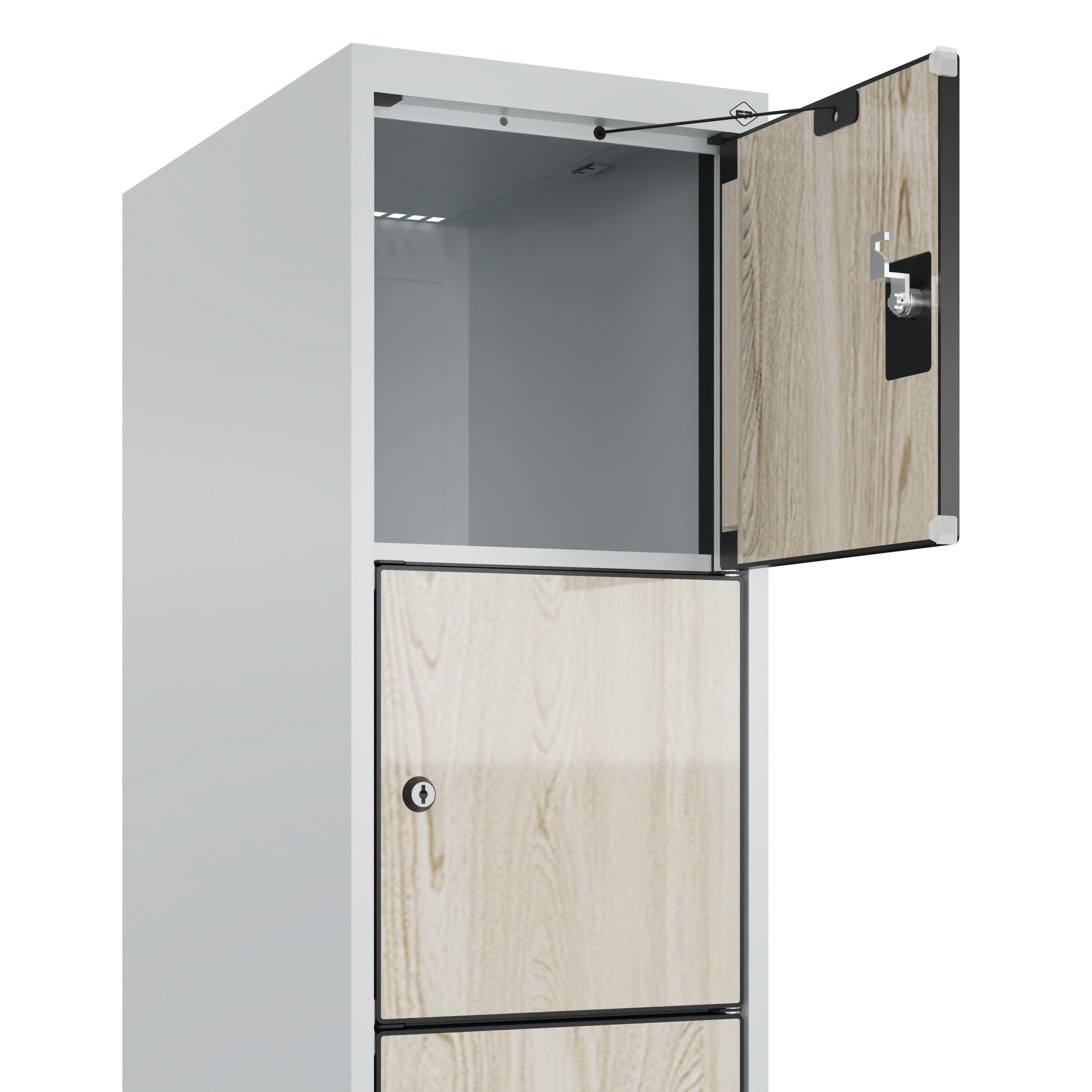 C+P Schlie�fachschrank Evolo PLUS, 6 F�cher, 1850x300x500mm