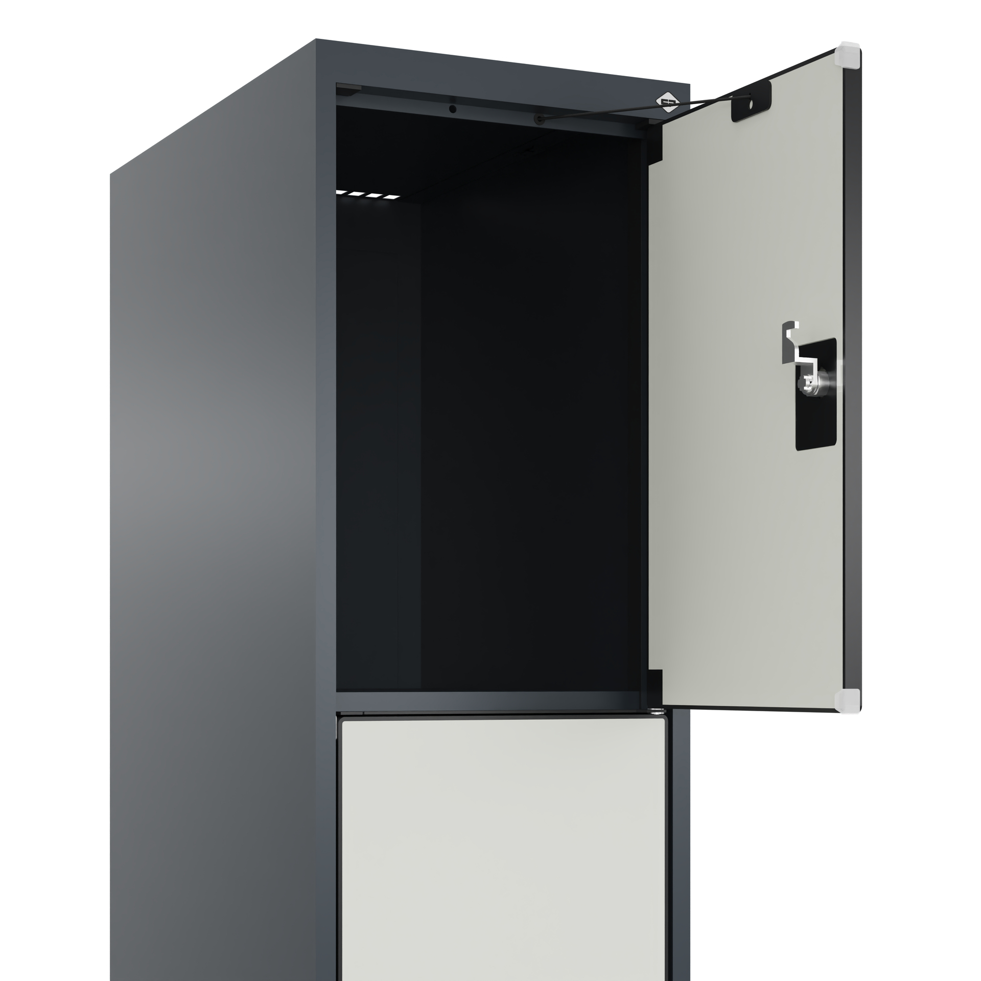 C+P Schlie�fachschrank Evolo PLUS, 4 F�cher, 1850x300x500mm