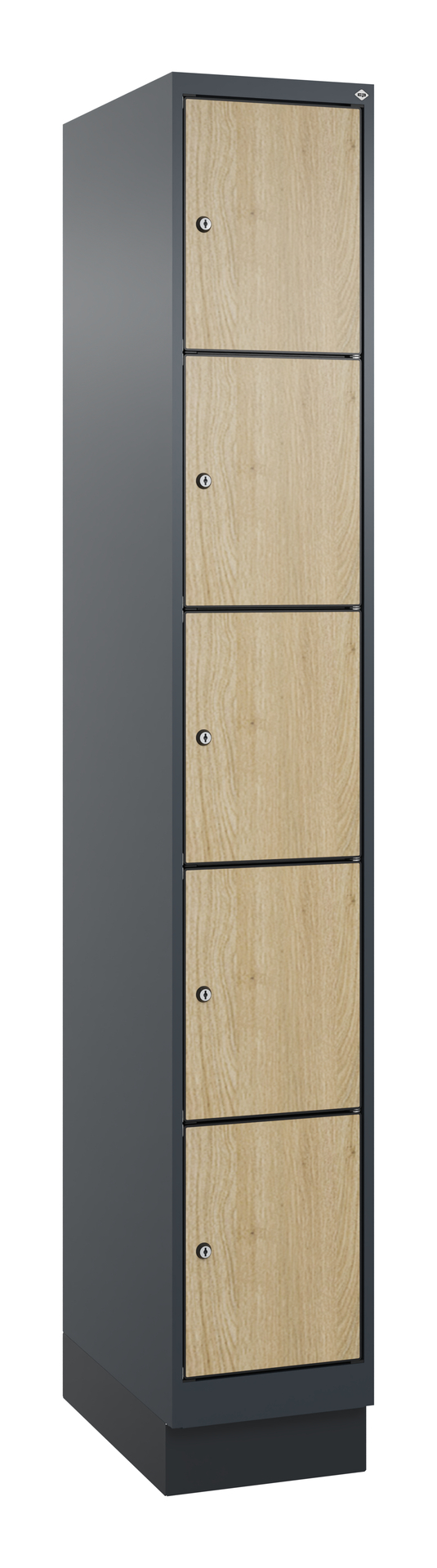 C+P Schlie�fachschrank Evolo PLUS, Sockel, 5 F�cher, 1950x300x500mm