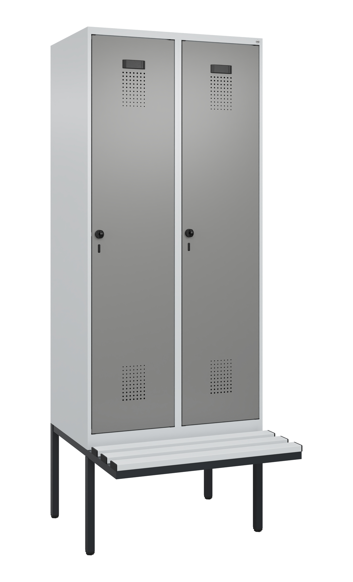 C+P Spind Evolo PLUS, Bank, 2 Abteile, 2120x800x81