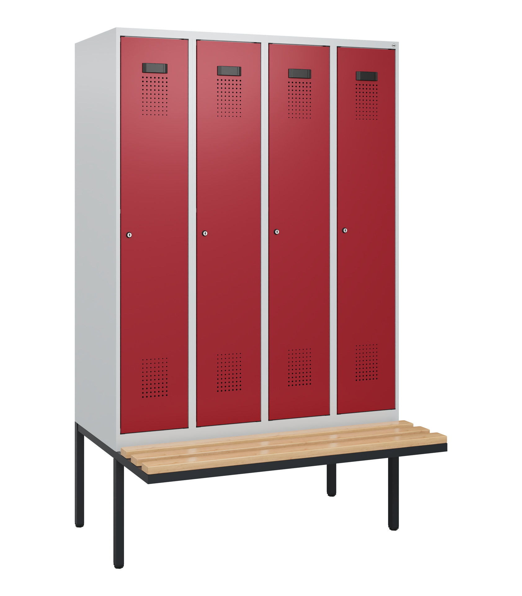 C+P Spind Evolo PLUS, Bank, 4 Abteile, 1950x1200x8