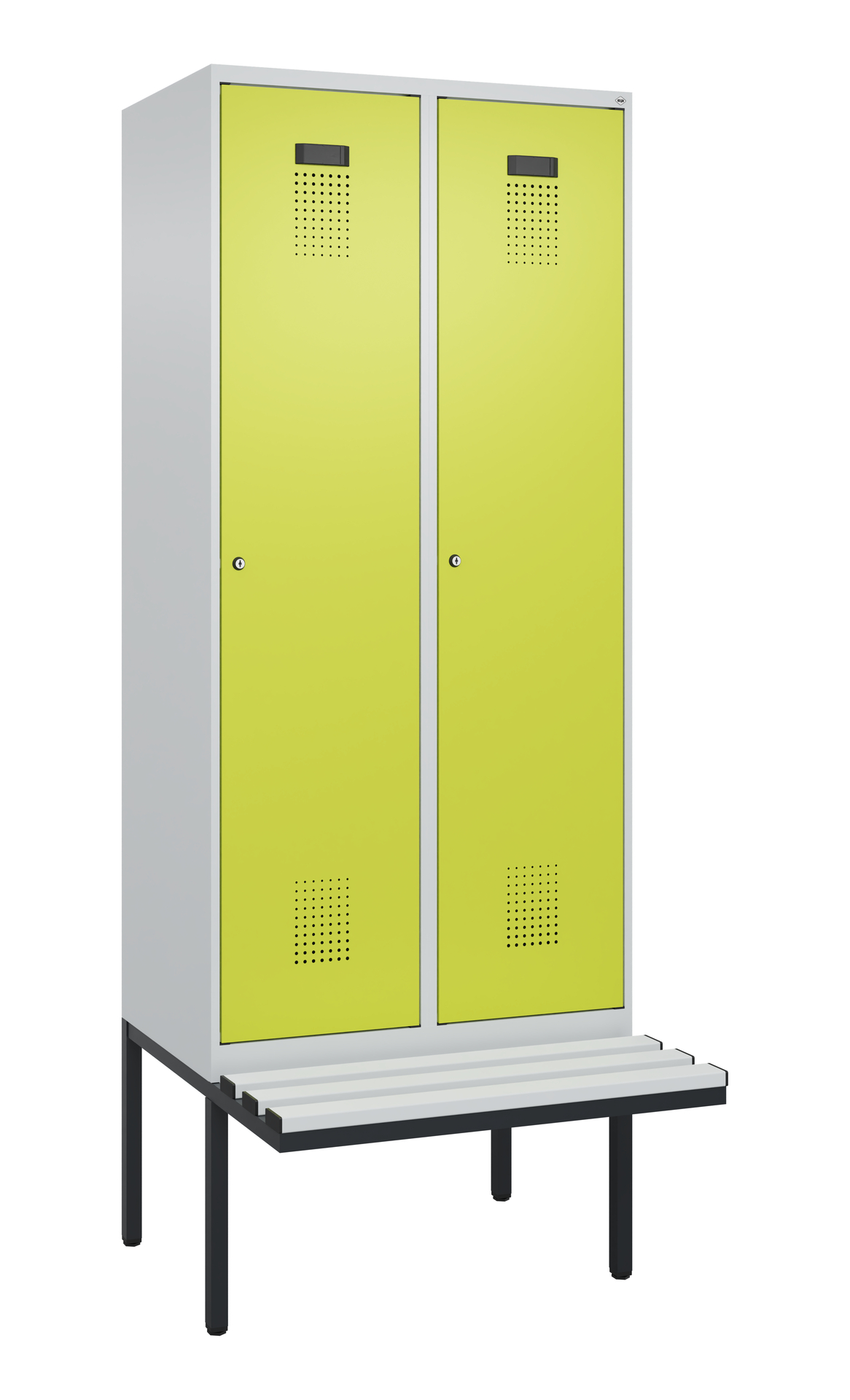 C+P Spind Evolo PLUS, Bank, 2 Abteile, 2120x800x81