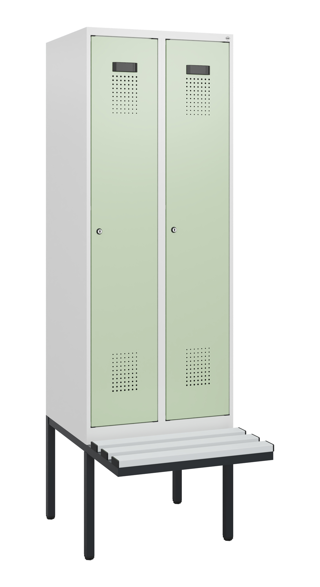 C+P Spind Evolo PLUS, Bank, 2 Abteile, 1950x600x81