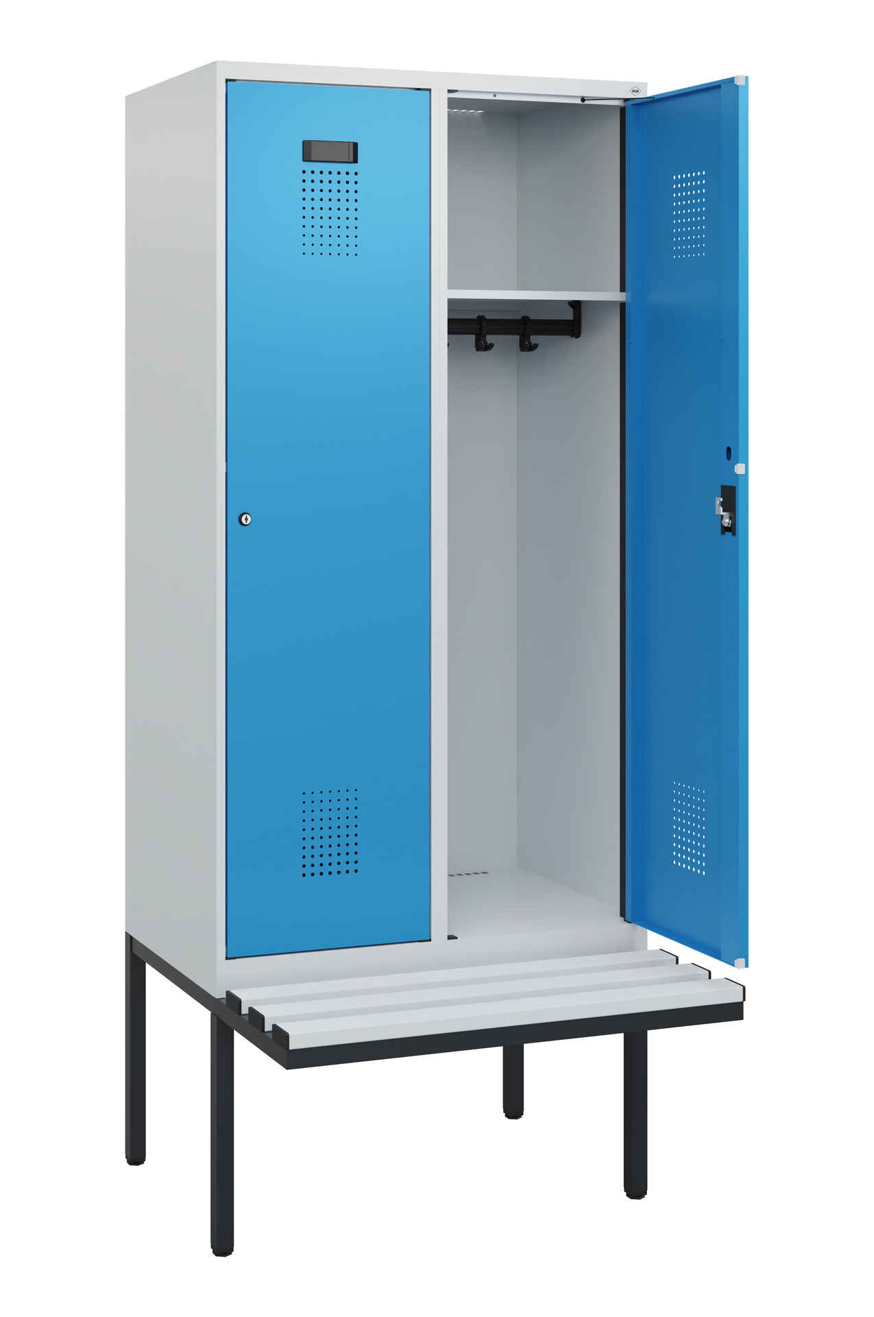 C+P Spind Evolo PLUS, Bank, 2 Abteile, 1950x800x81