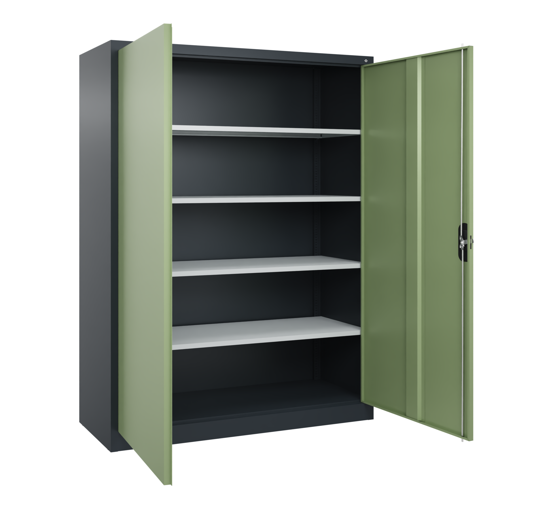 C+P Büroschrank, Acurado, 1950x1500x500mm, 7016/6021