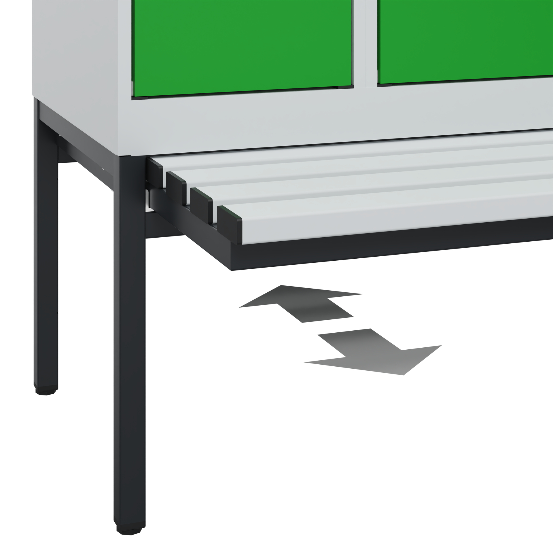 C+P Spind Evolo PLUS, Bank, 1 Abteil, 2120x300x815mm