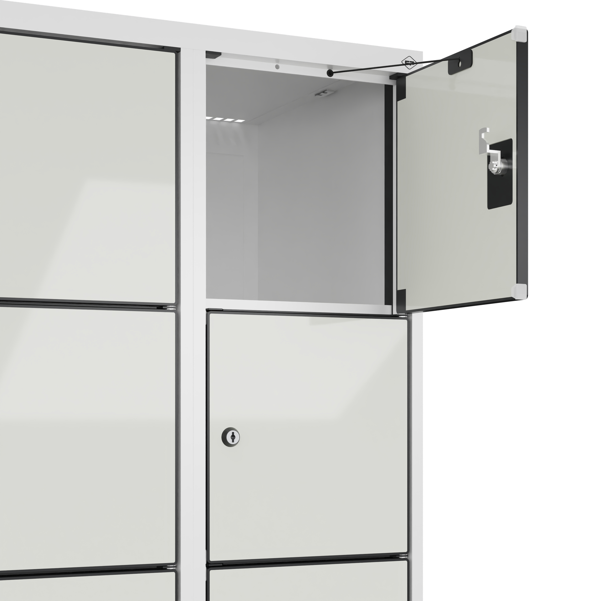 C+P Schlie�fachschrank Evolo PLUS, F��e, 12 F�cher, 1950x600x500mm