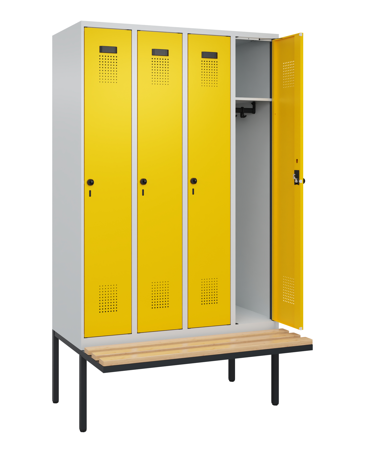 C+P Spind Evolo PLUS, Bank, 4 Abteile, 2120x1200x8