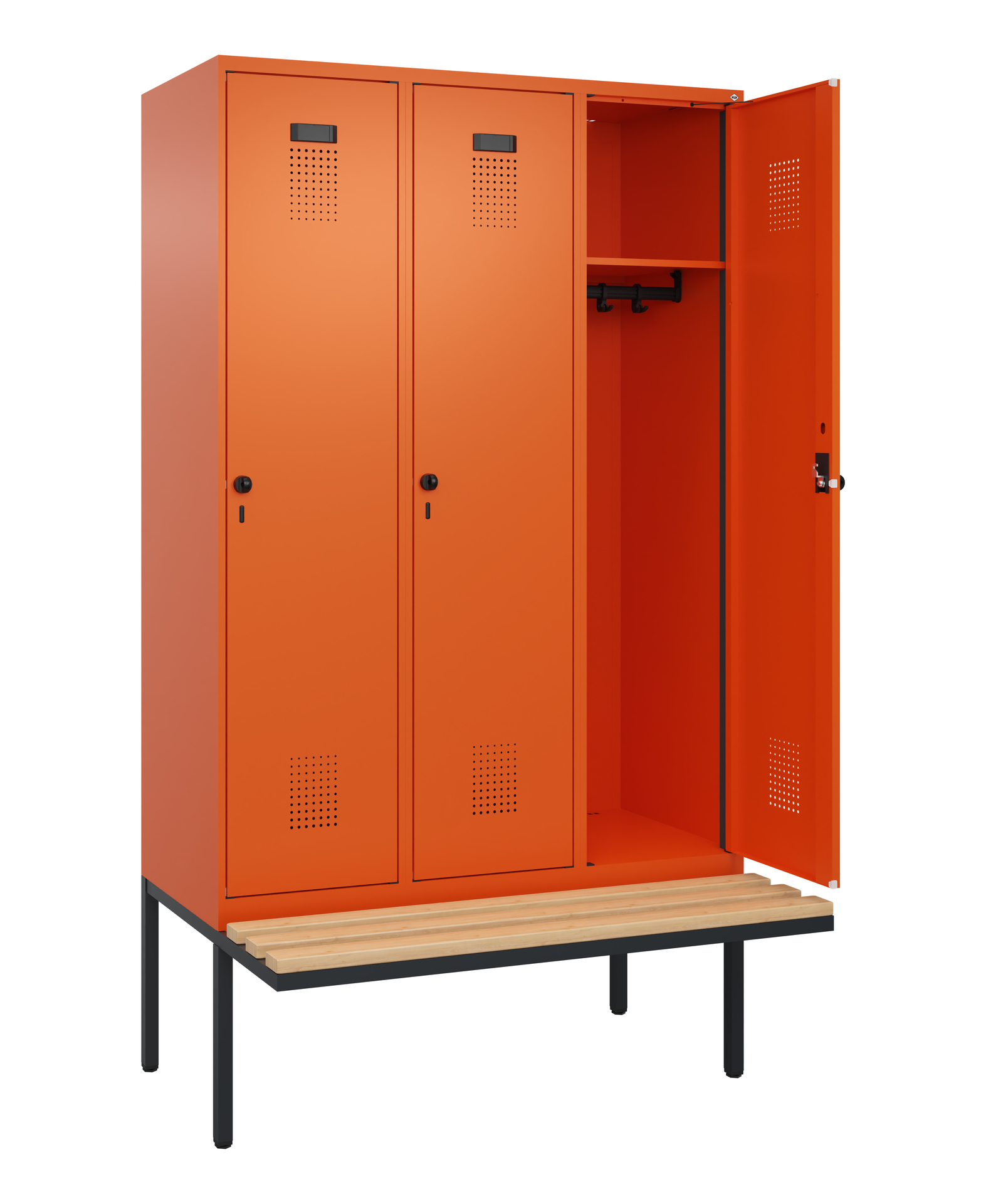 C+P Spind Evolo PLUS, Bank, 3 Abteile, 2120x1200x8