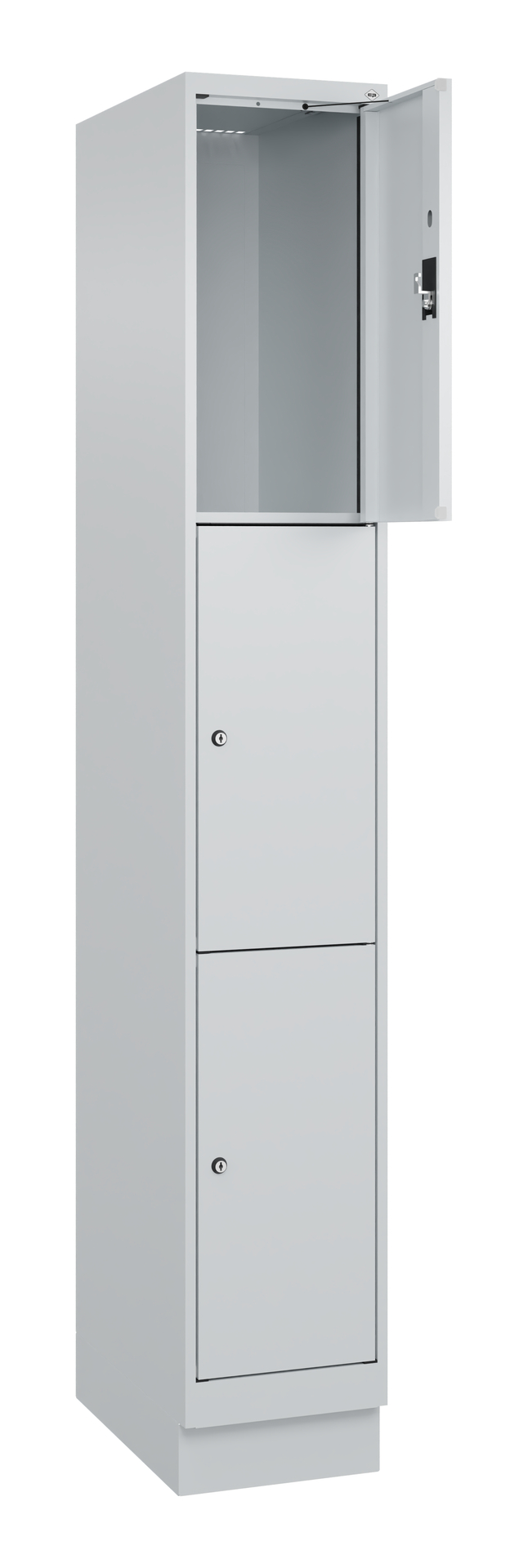 C+P Schließfachschrank Evolo PLUS, mit Sockel, 1 A