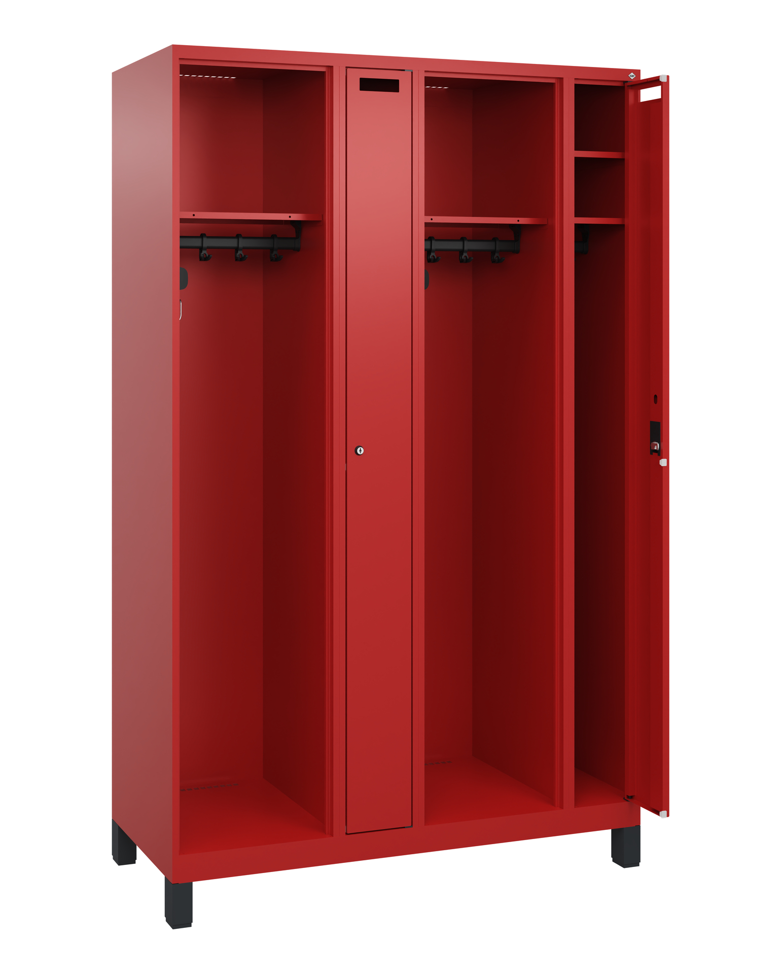 C+P Feuerwehrspind Kombi, 2 Abteile, 1850x1200x500