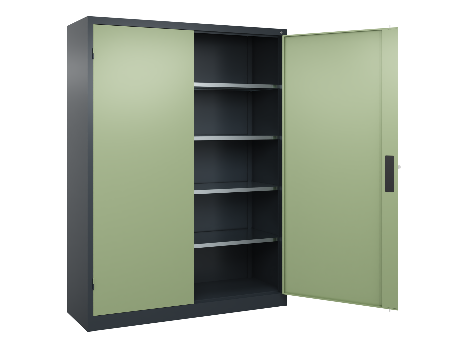 C+P Schwerlastschrank, Acurado, 1950x1500x400mm, 7016/6021