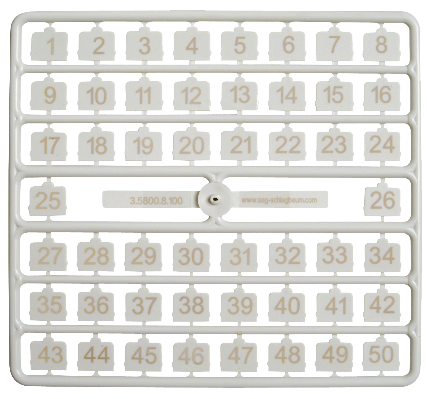 Zestaw numerów zamek SAFE-O-MAT®