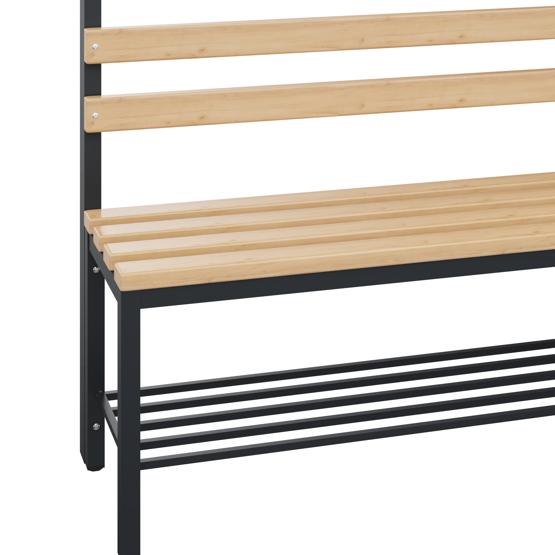 C+P Garderobenbank Solid, 1716x1000x412mm, 7021/Buche