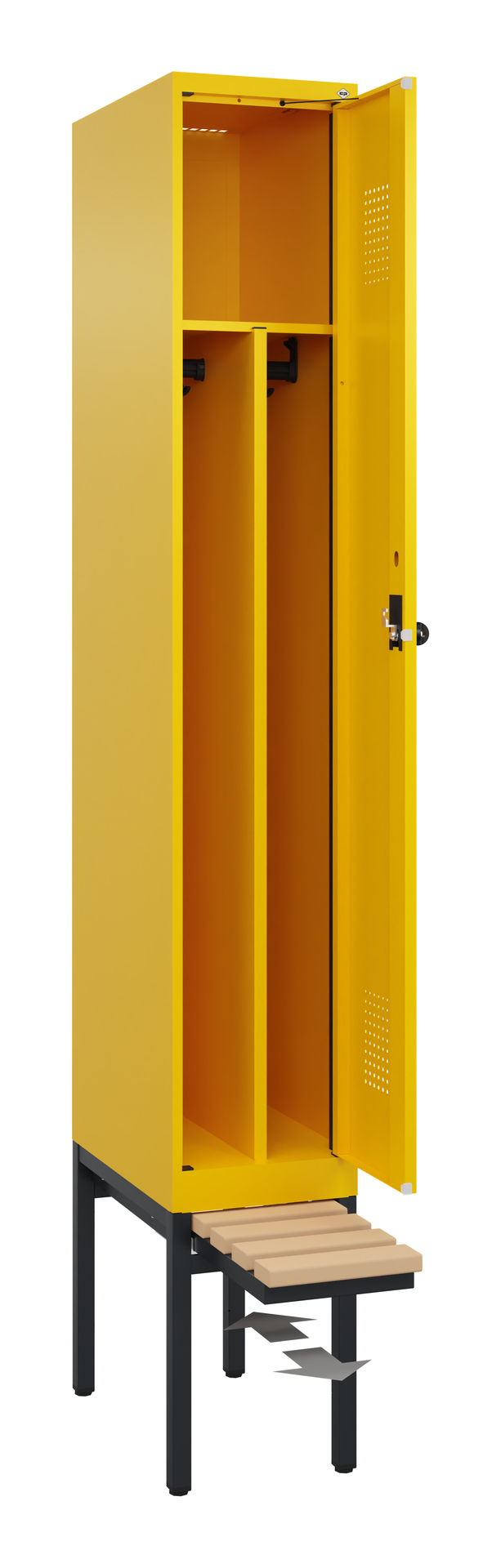 C+P Spind Evolo PLUS, Bank, 1 Abteil, 2120x300x815mm