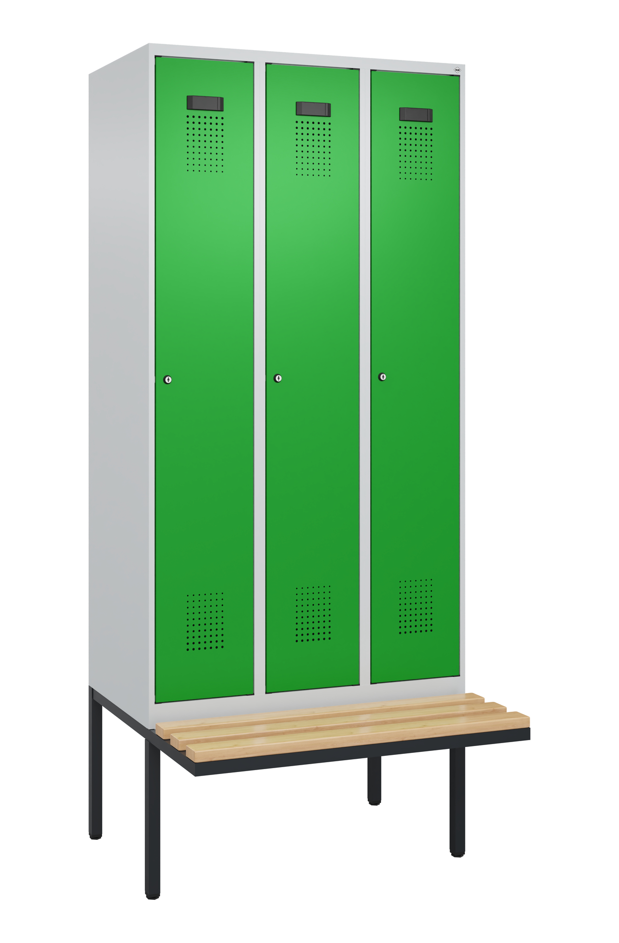 C+P Spind Evolo PLUS, Bank, 3 Abteile, 2120x900x81