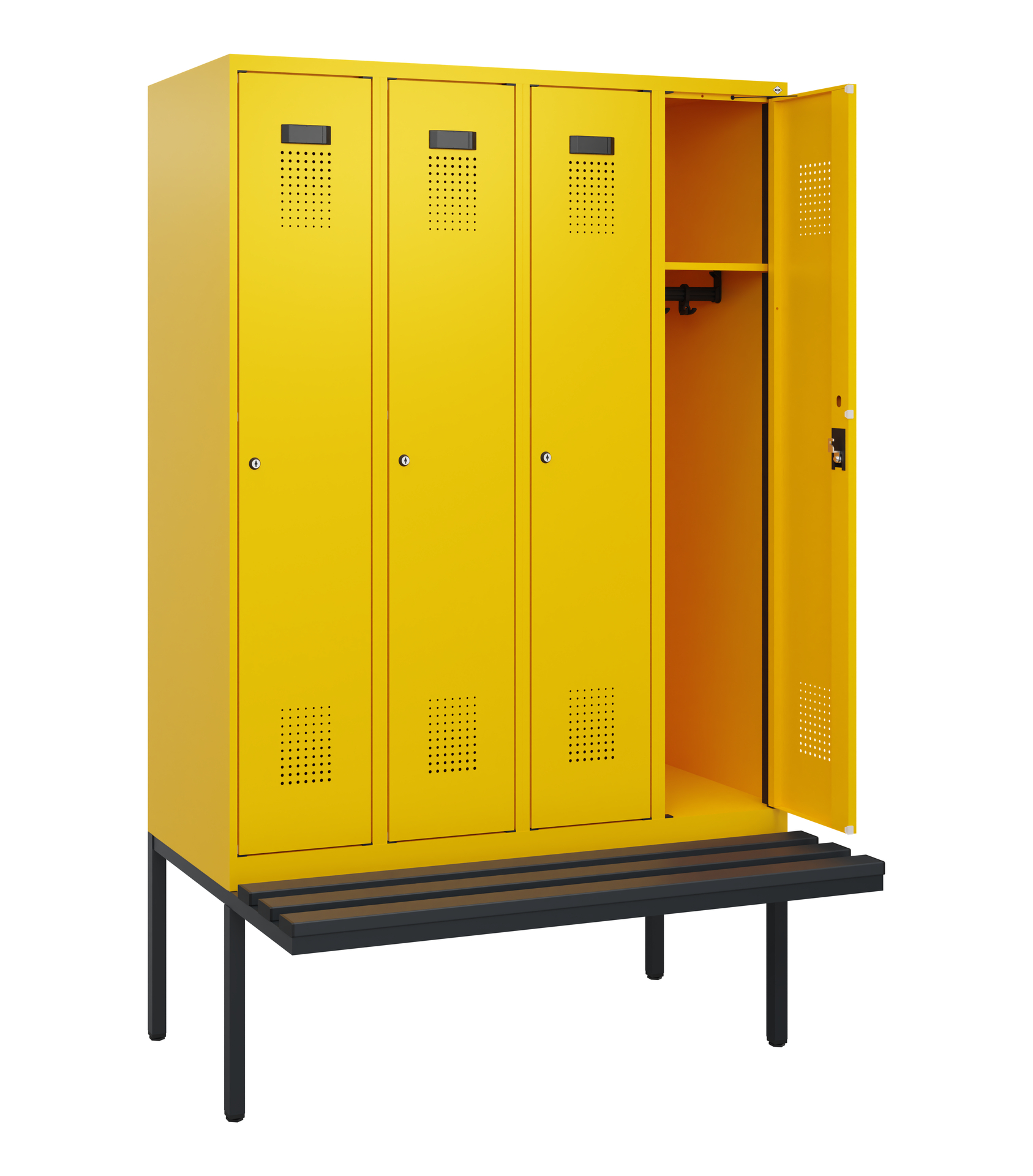 C+P Spind Evolo PLUS, Bank, 4 Abteile, 1950x1200x8