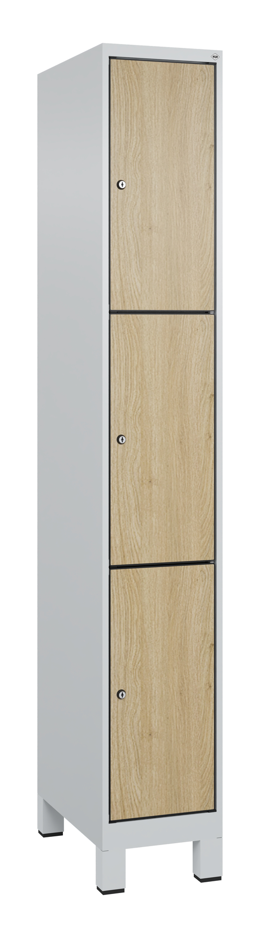 C+P Schlie�fachschrank Evolo PLUS, F��e, 3 F�cher, 1950x300x500mm