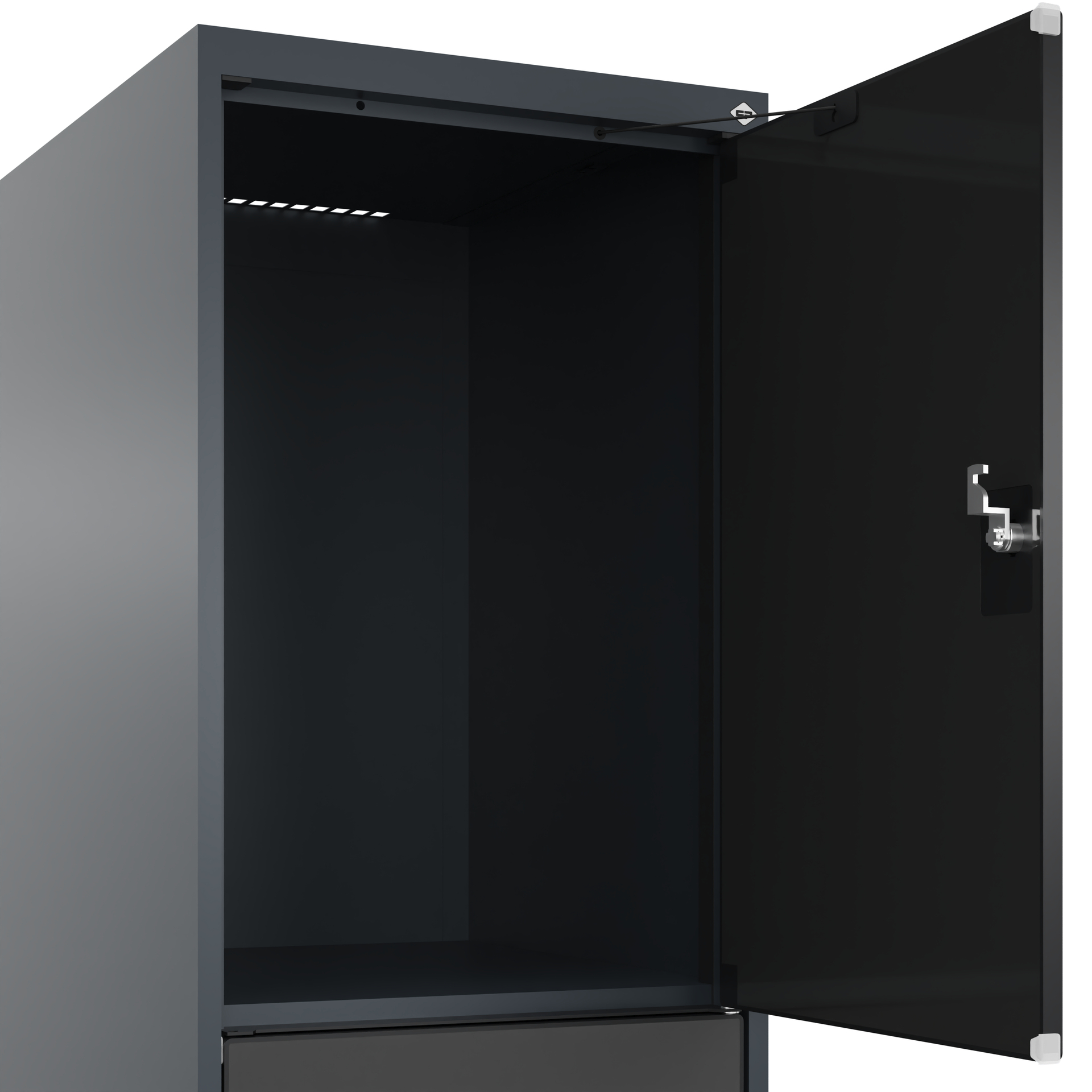 C+P Schlie�fachschrank Evolo PLUS, F��e, 3 F�cher, 1950x400x500mm