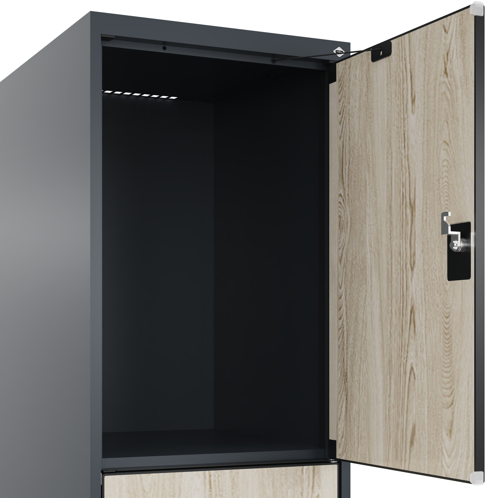 C+P Schlie�fachschrank Evolo PLUS, 3 F�cher, 1850x400x500mm
