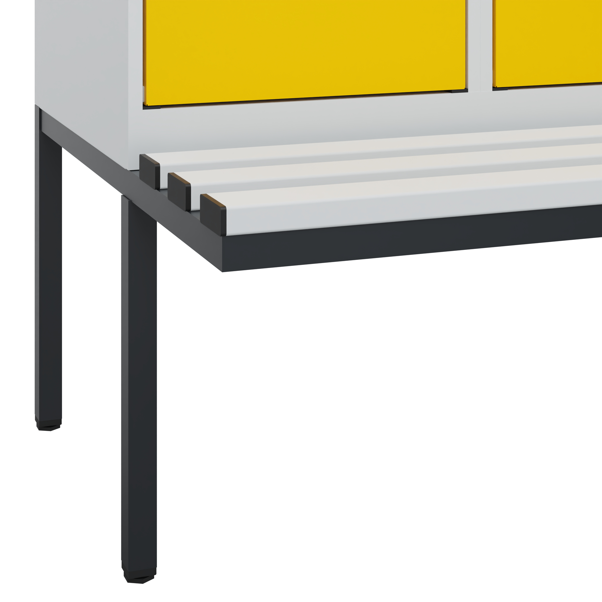 C+P Doppelstock-Spind Evolo PLUS, Bank, 4 Fächer, 