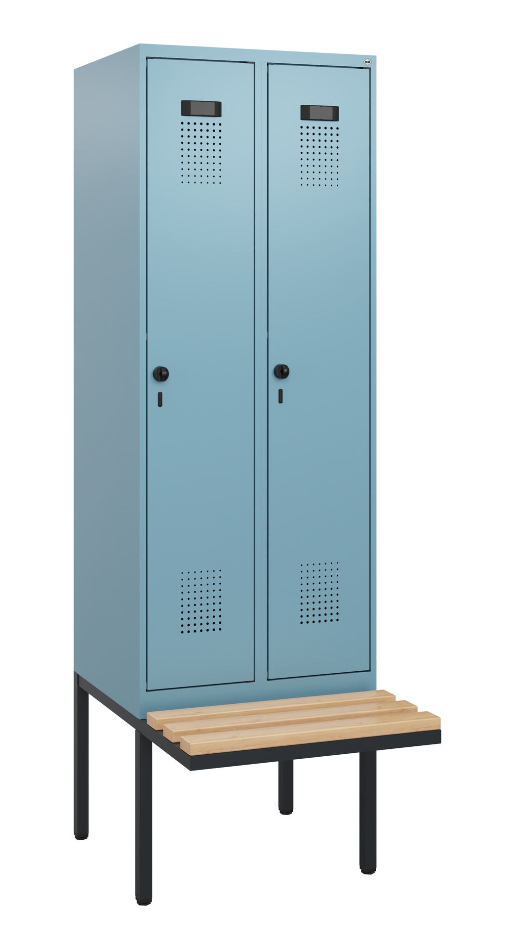 C+P Spind Evolo PLUS, Bank, 2 Abteile, 1950x600x81