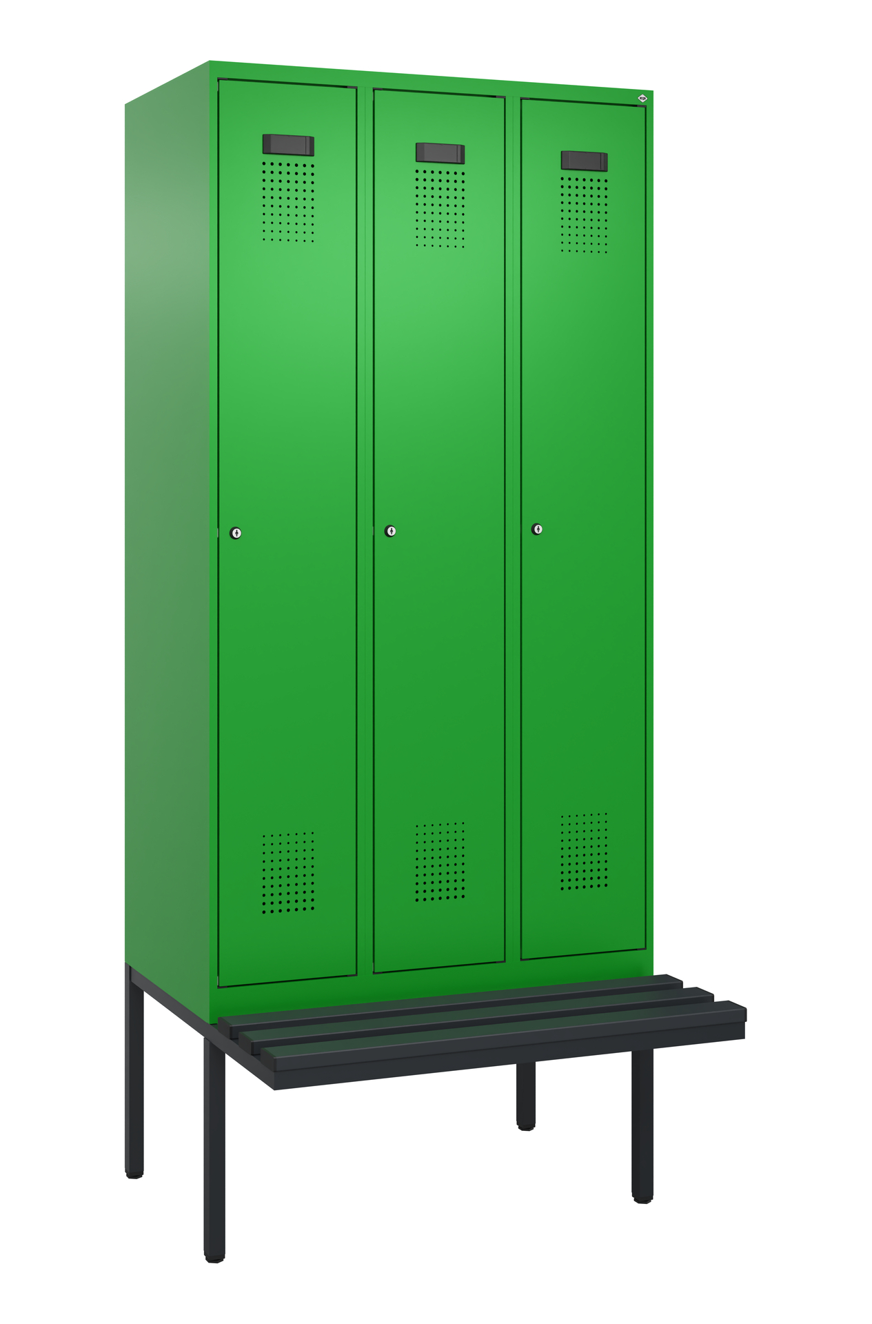 C+P Spind Evolo PLUS, Bank, 3 Abteile, 2120x900x81